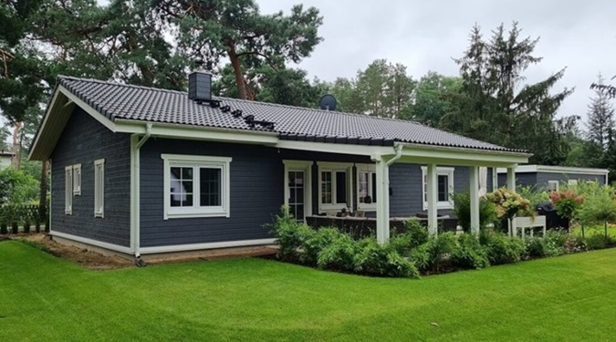 Experience the elegance of a modern prefab home with a fast construction time.