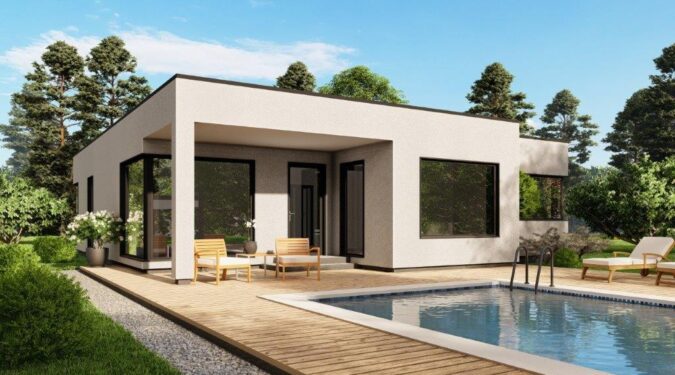 Experience the elegance of a eco-friendly prefab house with a fast construction time.