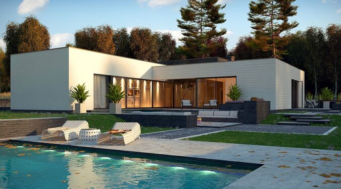 Experience the elegance of a prefab house Europe with a fast construction time.